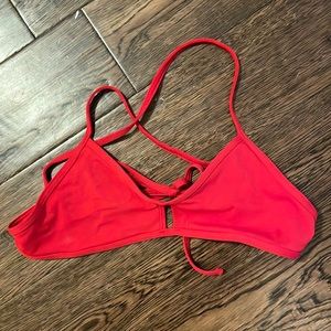 red jolyn swimsuit top | womens medium